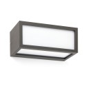 Lampe murale en aluminium avec douille E27 en gris, WILLEMS
