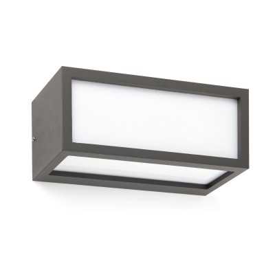 Lampe murale en aluminium avec douille E27 en gris, WILLEMS