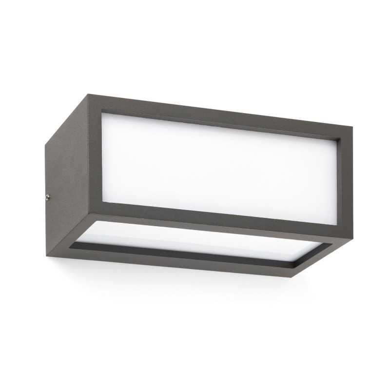 Lampe murale en aluminium avec douille E27 en gris, WILLEMS