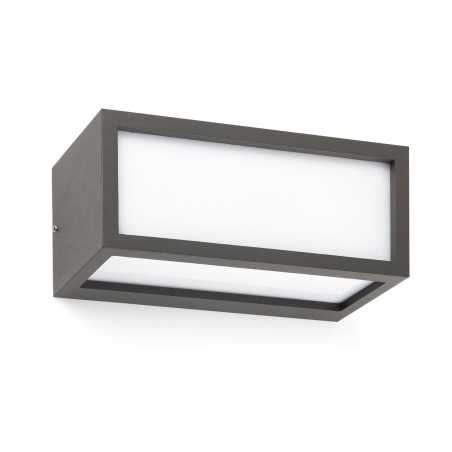 Lampe murale en aluminium avec douille E27 en gris, WILLEMS