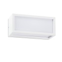Lampe murale en aluminium avec douille E27 en blanc mat, TOSTES