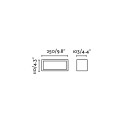 Lampe murale en aluminium avec douille E27 en blanc mat, TOSTES