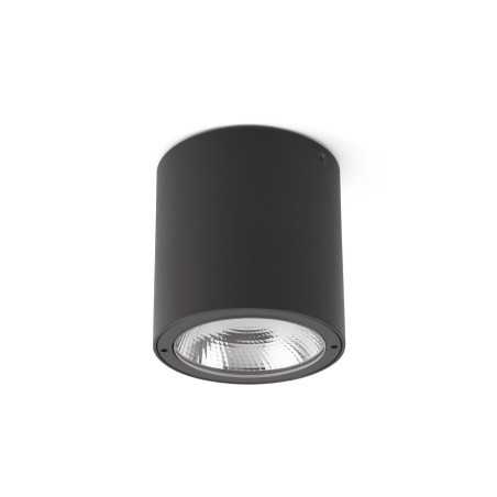 Lampe de plafond en aluminium avec LED intégrée en gris, LARRET