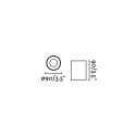 Lampe de plafond en aluminium avec LED intégrée en gris, LARRET