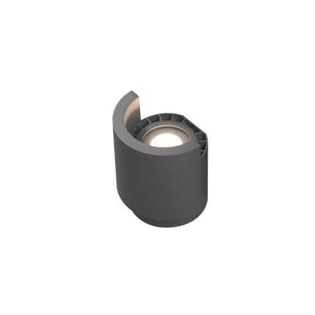 Lampe de sol en aluminium avec LED intégrée en gris, SOUCHT