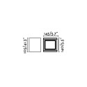 Lampe murale en aluminium avec LED intégrée en gris, ARTONNE