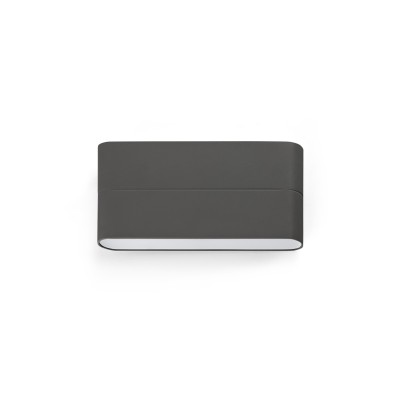 Lampe murale en aluminium avec LED intégrée en gris, CASTANS