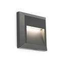Lampe murale en plastique avec LED intégrée en gris, POURCY