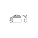 Lampe murale en plastique avec LED intégrée en gris, BOISSE