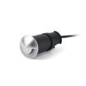 Lampe sol en acier avec LED intégrée en acier brossé, MERGEY