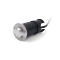 Lampe murale en acier avec LED intégrée en acier brossé, TURENNE