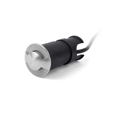 Lampe murale en acier avec LED intégrée en acier brossé, TURENNE