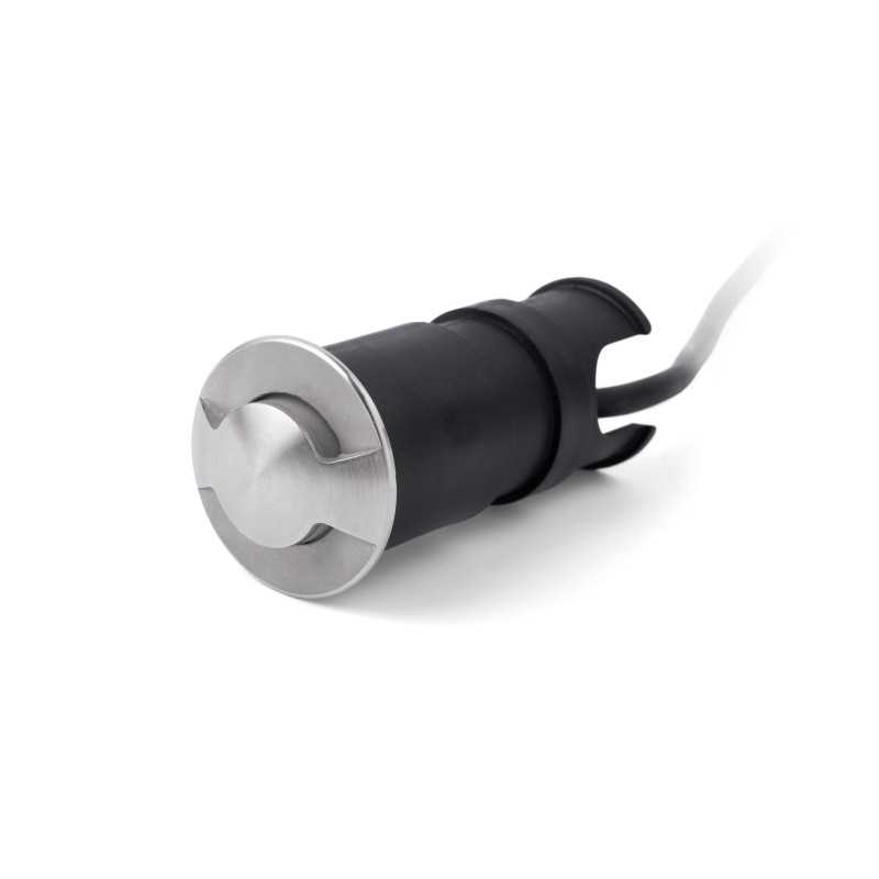 Lampe murale en acier avec LED intégrée en acier brossé, VERETZ