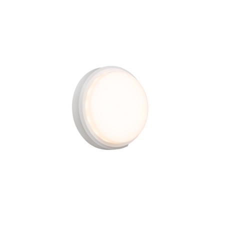 Lampe murale en abs avec LED intégrée en blanc mat, ATRAMA