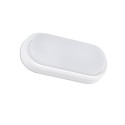 Lampe murale en abs avec LED intégrée en blanc mat, BODIEU