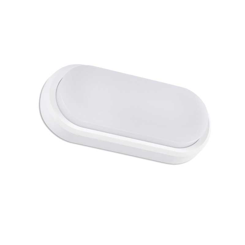 Lampe murale en abs avec LED intégrée en blanc mat, BODIEU