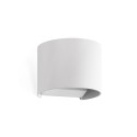 Lampe murale en aluminium avec LED intégrée en blanc mat, NEPVANT