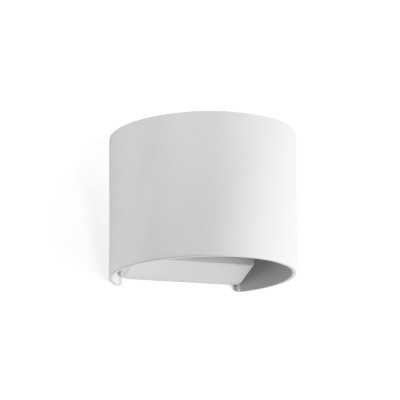 Lampe murale en aluminium avec LED intégrée en blanc mat, NEPVANT