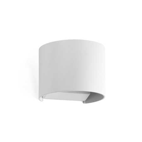 Lampe murale en aluminium avec LED intégrée en blanc mat, NEPVANT