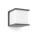 Lampe murale en aluminium avec douille E27 en gris, POUVRAI