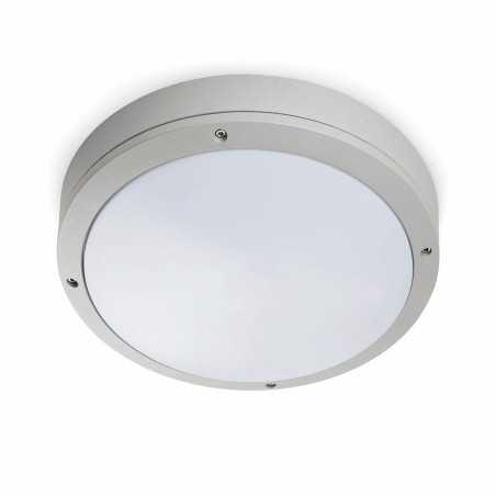 Lampe murale en aluminium avec douille E27 en gris, ONVILLE