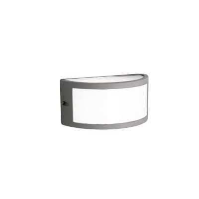 Lampe murale en aluminium avec douille E27 en gris, COMBRET