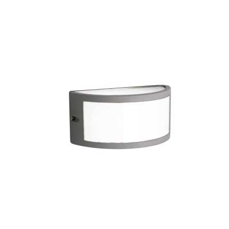 Lampe murale en aluminium avec douille E27 en gris, COMBRET