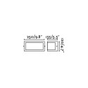 Lampe murale en aluminium avec douille E27 en gris, COMBRET