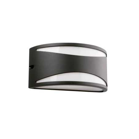 Lampe murale en aluminium avec douille E27 en gris, AULNAY
