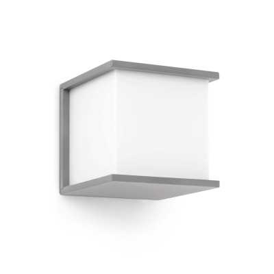 Lampe murale en aluminium avec douille E27 en gris, VESOUL
