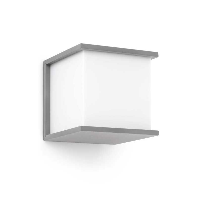 Lampe murale en aluminium avec douille E27 en gris, VESOUL