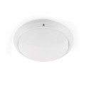 Lampe murale en abs avec douille E27 en blanc mat, ANERES