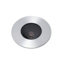 Lampe de sol en acier avec LED intégrée en acier brossé, RODOME
