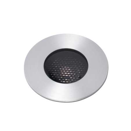 Lampe de sol en acier avec LED intégrée en acier brossé, RODOME