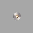 Lampe de sol en acier avec LED intégrée en acier brossé, CHATEL