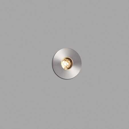 Lampe de sol en acier avec LED intégrée en acier brossé, CHATEL