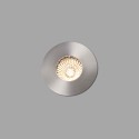 Lampe de sol en acier avec LED intégrée en acier brossé, AIZENAY