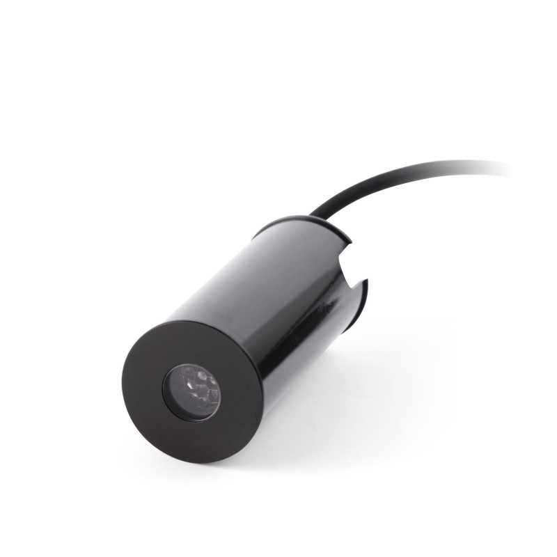 Lampe de sol en acier avec LED intégrée en noir, CHICHEY