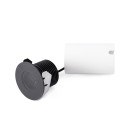 Lampe de sol en acier avec LED intégrée en noir, PARIGNY
