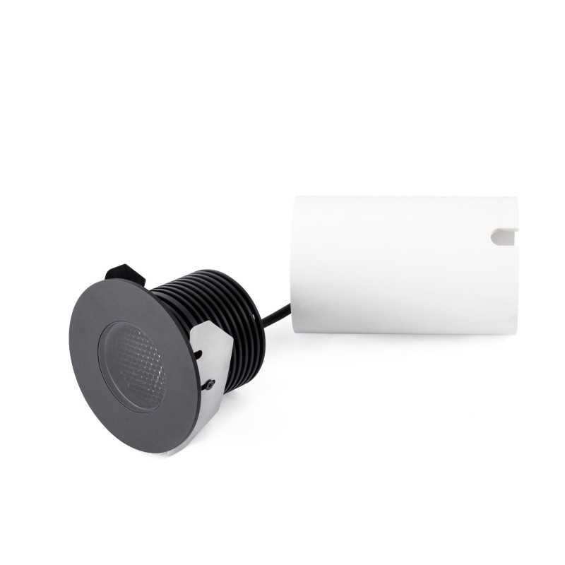 Lampe de sol en acier avec LED intégrée en noir, PARIGNY