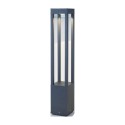 Lampe de sol en aluminium avec LED intégrée en gris, CAMINEL