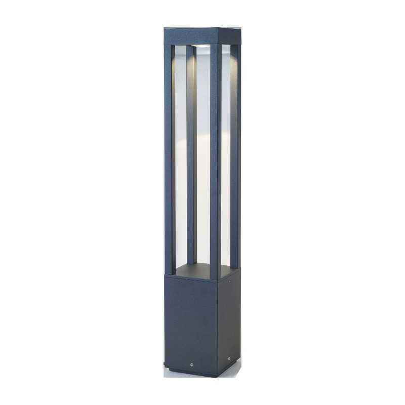 Lampe de sol en aluminium avec LED intégrée en gris, CAMINEL