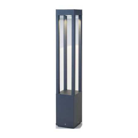 Lampe de sol en aluminium avec LED intégrée en gris, CAMINEL