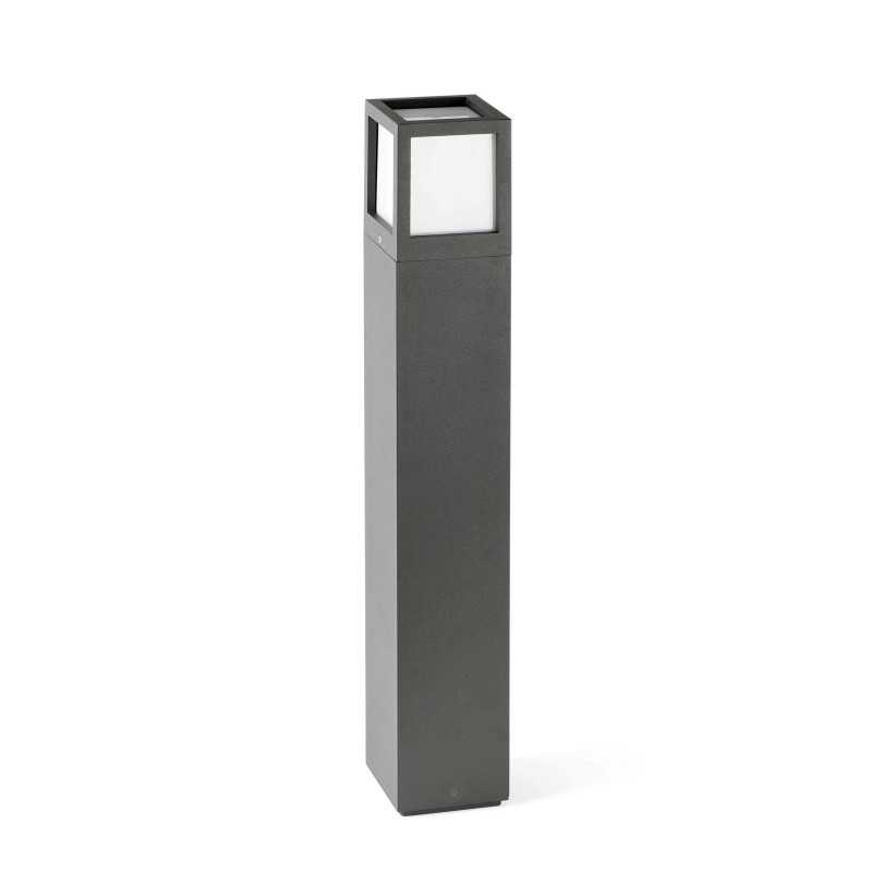 Lampe de sol en aluminium avec douille E27 en gris, DORNES