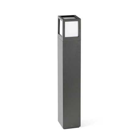 Lampe de sol en aluminium avec douille E27 en gris, DORNES
