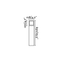 Lampe de sol en aluminium avec douille E27 en gris, DORNES