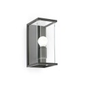 Lampe murale en aluminium avec douille E27 en gris, TRANNES