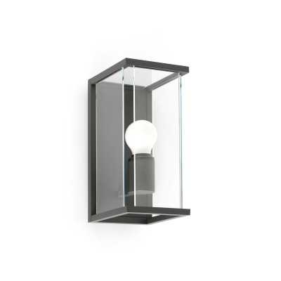 Lampe murale en aluminium avec douille E27 en gris, TRANNES