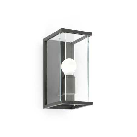 Lampe murale en aluminium avec douille E27 en gris, TRANNES