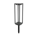 Lampe de sol en aluminium avec LED intégrée en gris, PITGAM